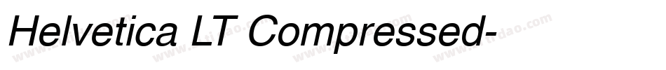 Helvetica LT Compressed字体转换